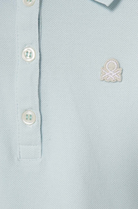 Dziewczynka United Colors of Benetton polo dziecięce 3WG9G300A.P.Seas.PPYH niebieski