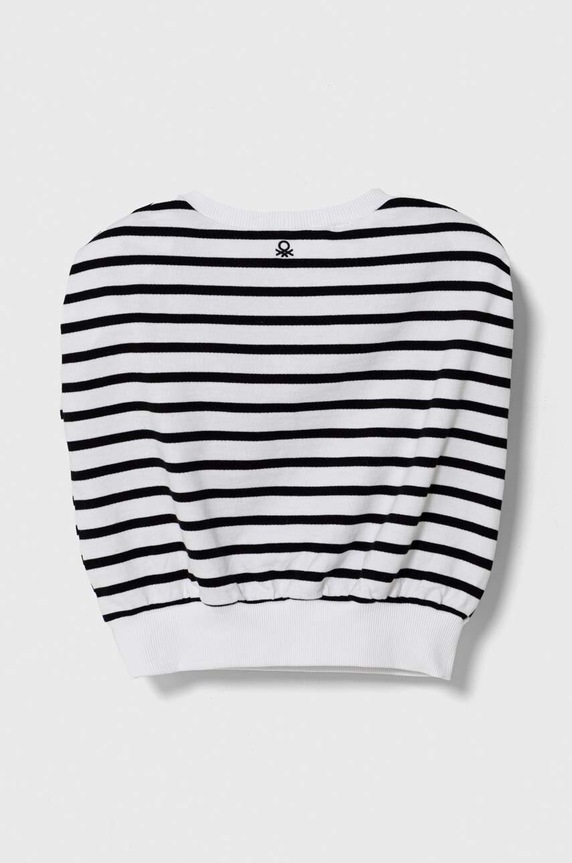 United Colors of Benetton top bawełniany dziecięcy 3O01C10I2.G.Seasonal czarny SS24