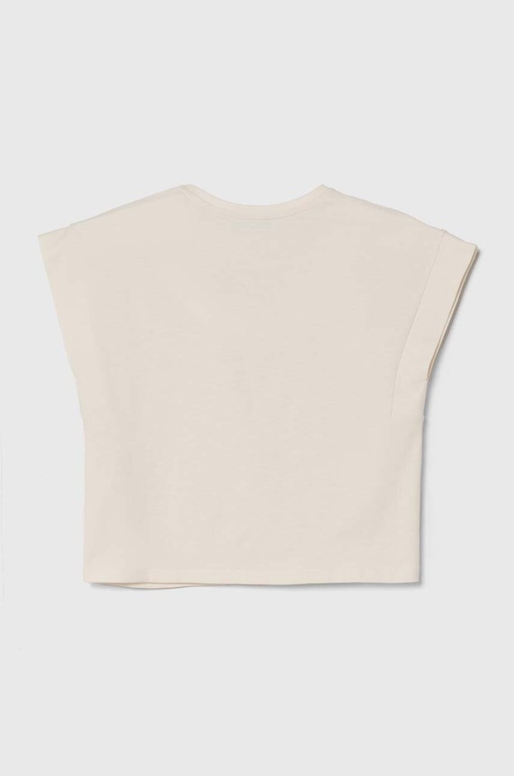 United Colors of Benetton t-shirt dziecięcy 3JFAC10IY.G.Seasonal beżowy SS24