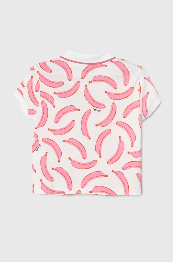 United Colors of Benetton polo dziecięce 3LRYG300Q.P.Seasonal różowy SS24