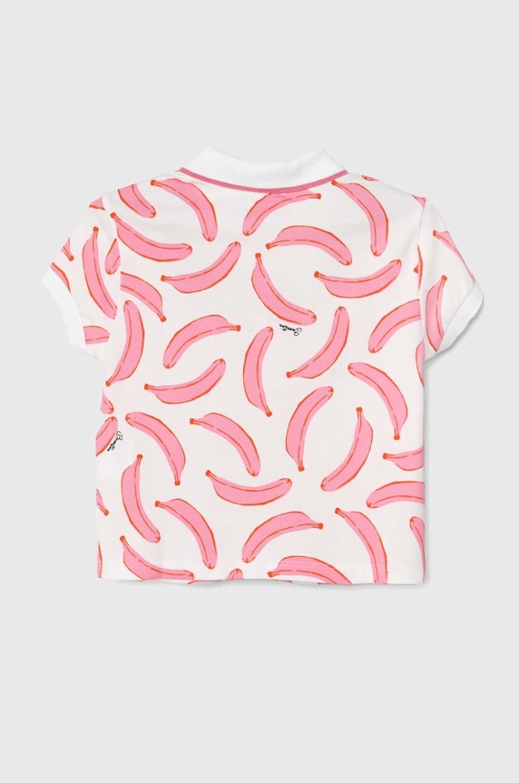 United Colors of Benetton polo dziecięce 3LRYG300Q.P.Seasonal różowy SS24