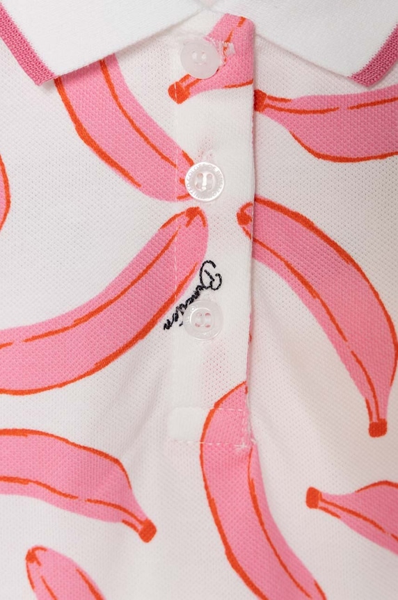 Dziewczynka United Colors of Benetton polo dziecięce 3LRYG300Q.P.Seasonal różowy