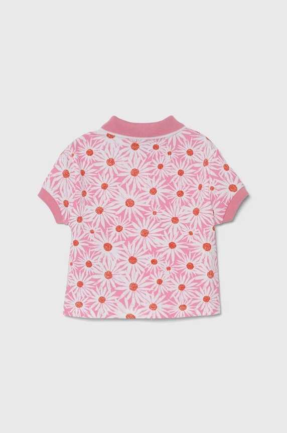 United Colors of Benetton polo dziecięce 3LRYG300Q.P.Seasonal różowy SS24