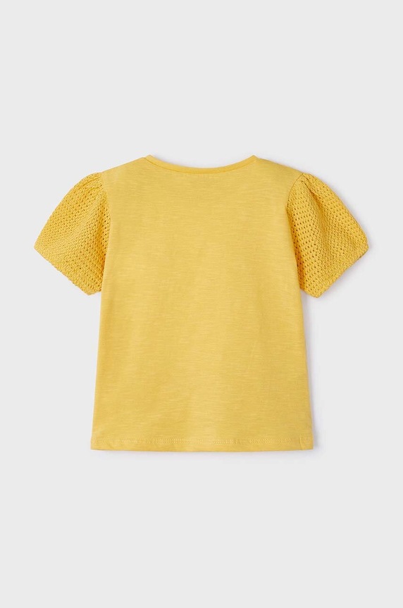 Mayoral t-shirt in cotone per bambini 3085.6F.Mini.PPYH giallo SS24