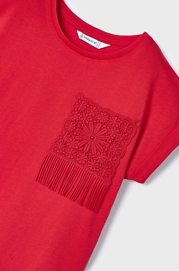 Mayoral t-shirt dziecięcy kod QR do gry fioletowy 3087.6H.Mini.PPYH