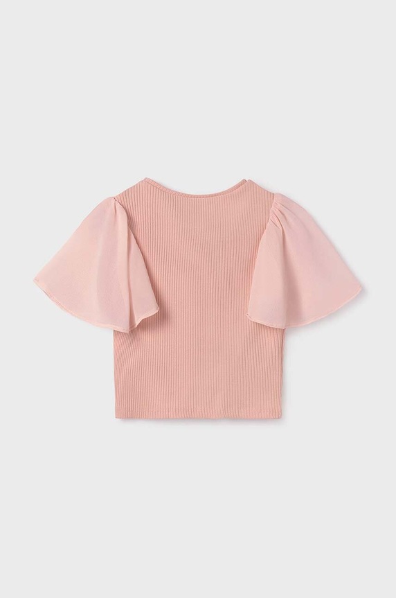Mayoral t-shirt dziecięcy 6004.8E.Junior.PPYH różowy SS24