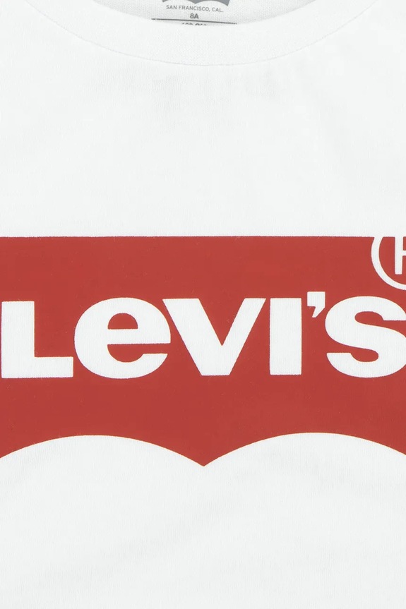 Κοριτσίστικα Παιδικό μπλουζάκι Levi's LVG BATWING TEE 3EK825 λευκό