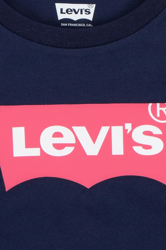 Levi's t-shirt dziecięcy granatowy 3EK825