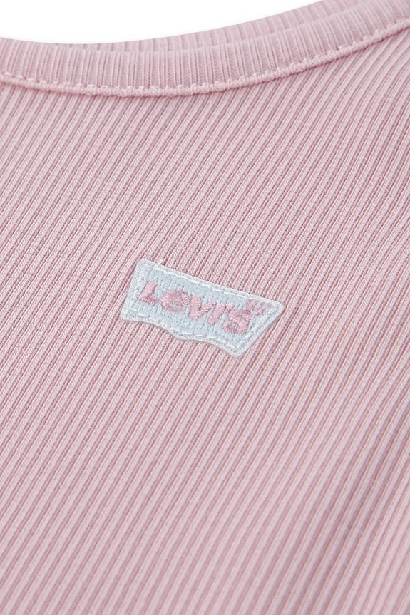 Levi's top bambino/a LVG MEET AND GREET RIBBED TANK rosa 4EK116