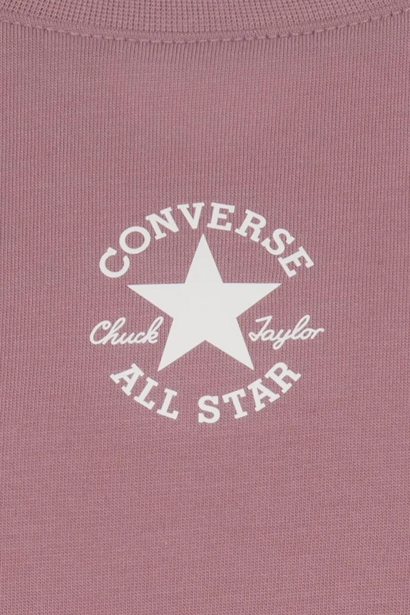 Fete Converse tricou de bumbac pentru copii 4CD915 roz