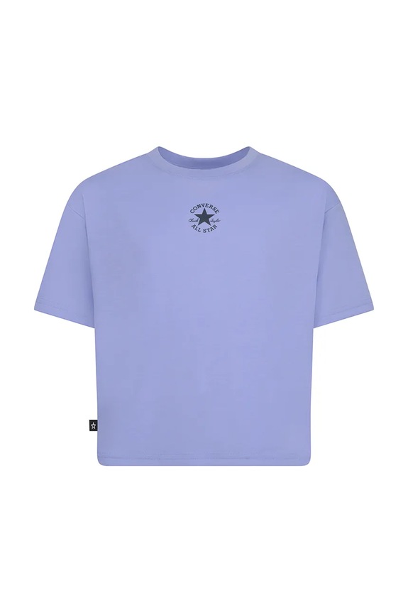 Converse t-shirt bawełniany dziecięcy bawełna fioletowy 4CD915