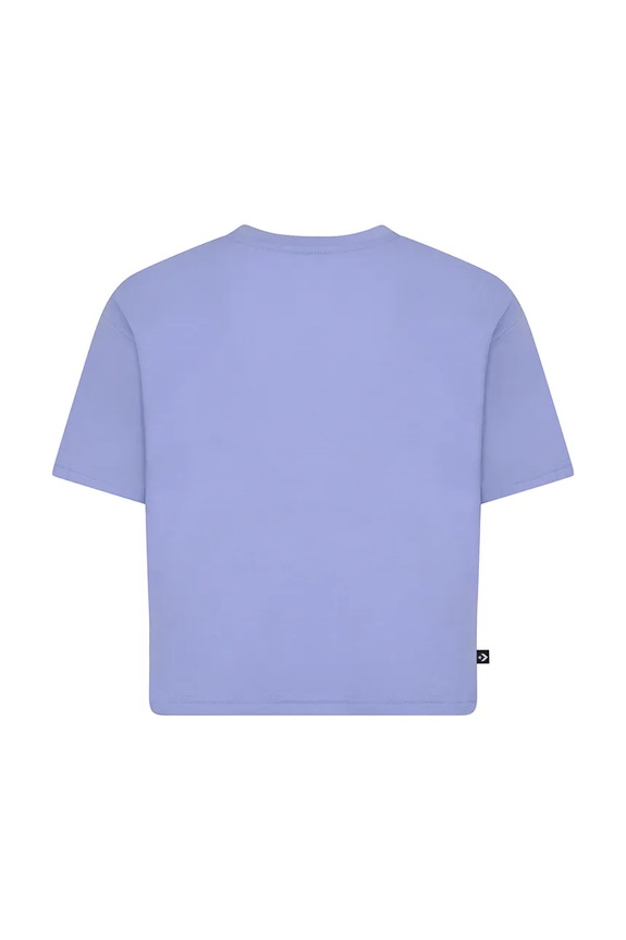 Converse t-shirt bawełniany dziecięcy 4CD915 fioletowy SS26