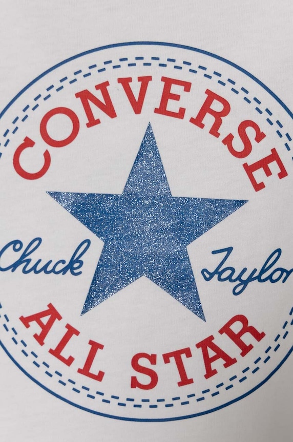 Fete Converse tricou de bumbac pentru copii 368992 alb