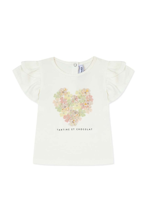 Tartine et Chocolat t-shirt niemowlęcy TY10011.60.74 beżowy SS24