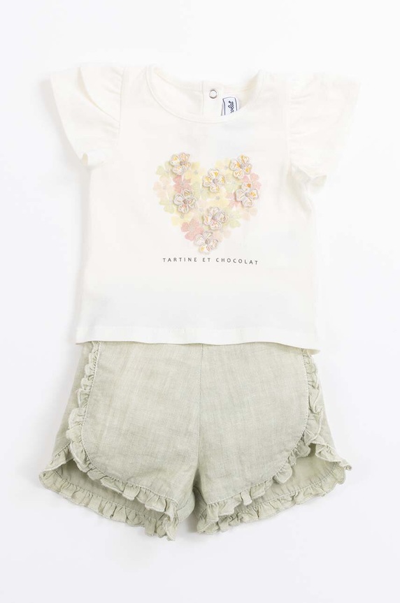 Tartine et Chocolat t-shirt niemowlęcy TY10011.60.74 beżowy