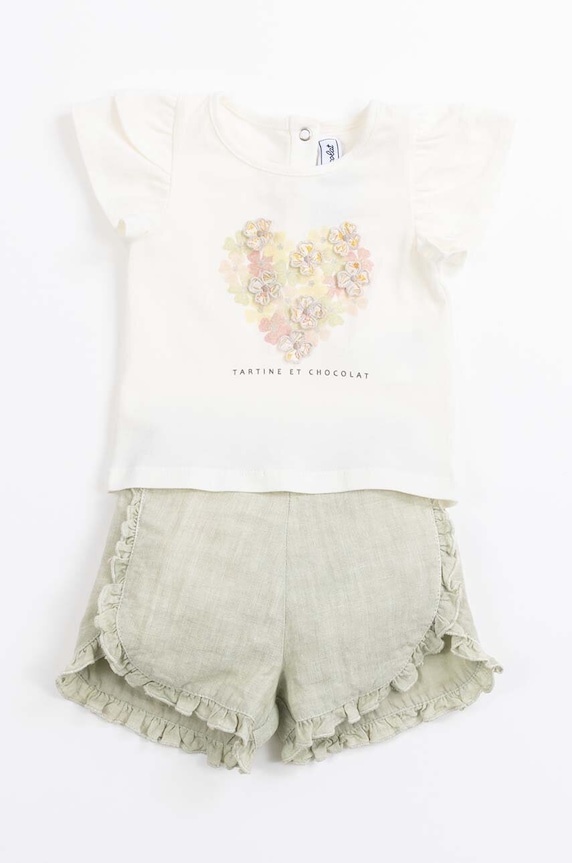 Tartine et Chocolat t-shirt niemowlęcy TY10011.60.74 beżowy