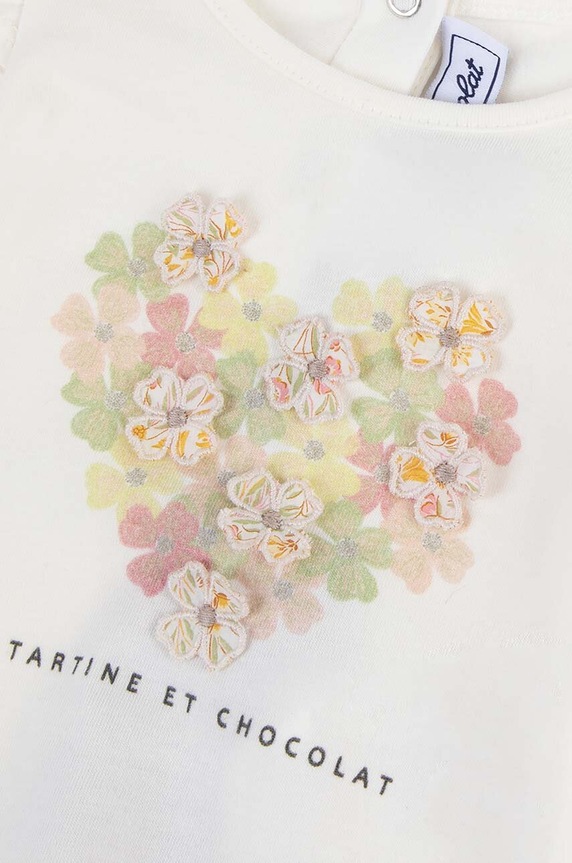 Tartine et Chocolat t-shirt niemowlęcy beżowy TY10011.60.74