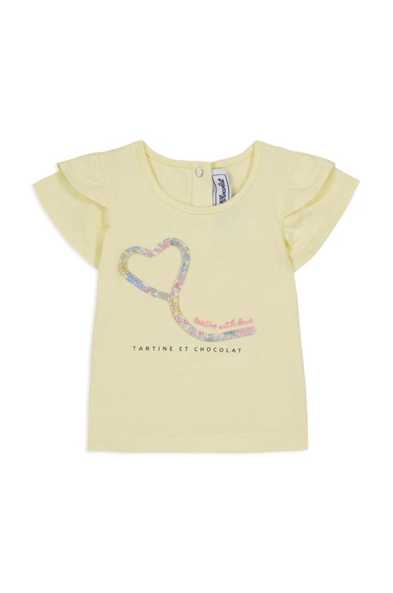 Tartine et Chocolat tricou bebe TY10011.60.74 galben SS24