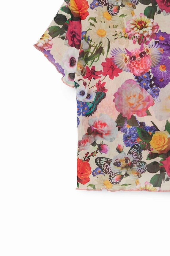 Desigual t-shirt bawełniany dziecięcy 24SGTK04 multicolor