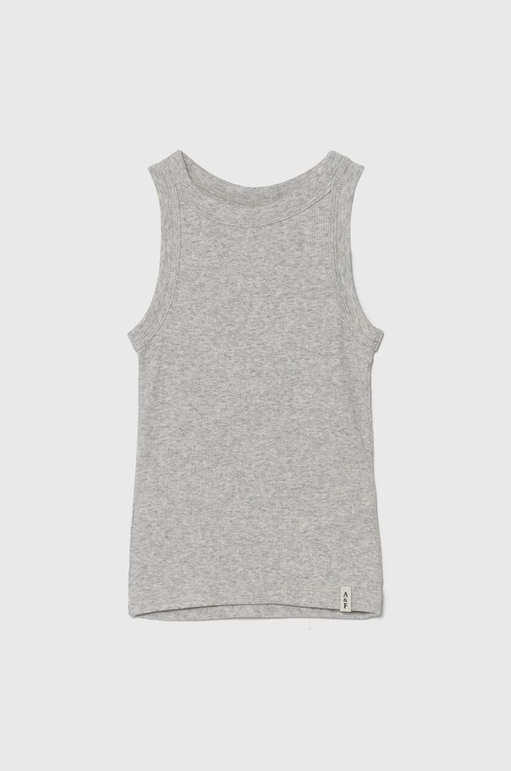 Abercrombie & Fitch top dziecięcy z elastanem szary KI239.4046