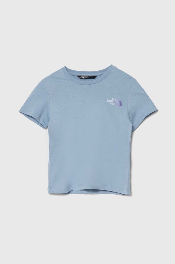 The North Face gyerek pamut póló RELAXED GRAPHIC TEE 2 pamut türkiz NF0A87V8