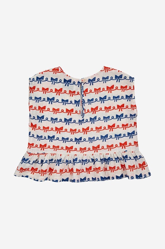 Bobo Choses top din bumbac pentru copii 124AB017 alb SS24