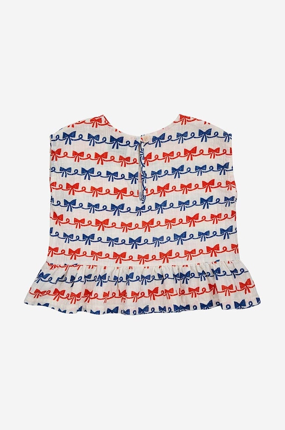 Bobo Choses top din bumbac pentru copii 124AB017 alb SS24