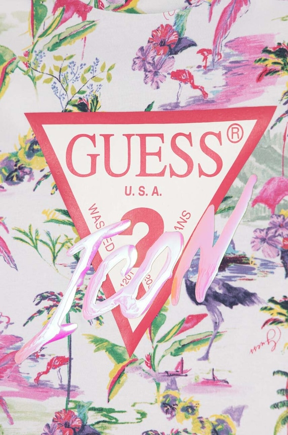 Dziewczynka Guess t-shirt dziecięcy J4GI12.K6YW3.PPYH zielony