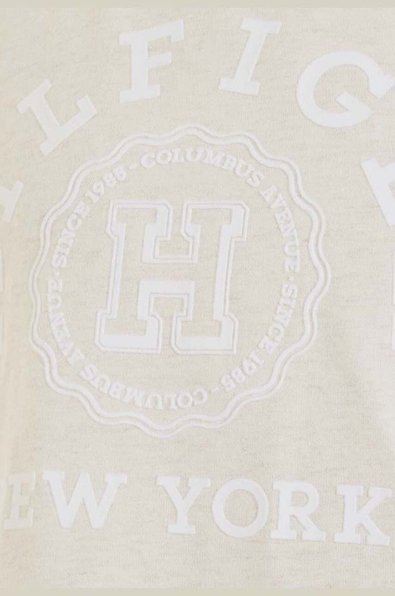 Tommy Hilfiger t-shirt bawełniany dziecięcy beżowy KG0KG07855.128.176.PPYH