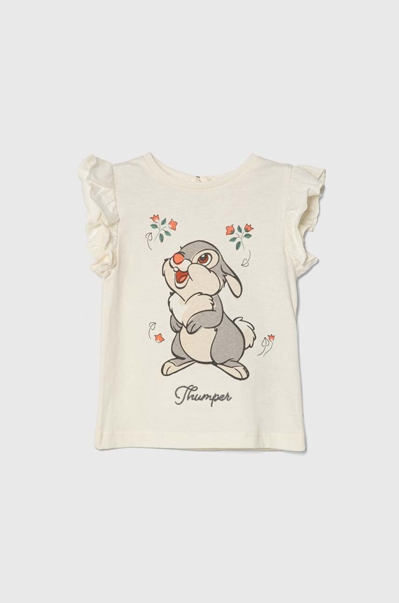 zippy top din bumbac pentru bebeluși x Disney print bej 3105888901