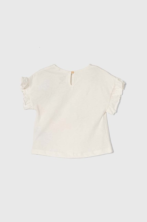 zippy t-shirt bawełniany niemowlęcy 3105930701 biały SS24