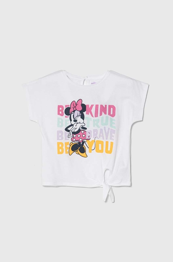 Detské bavlnené tričko zippy x Disney bavlna biela 3105978101