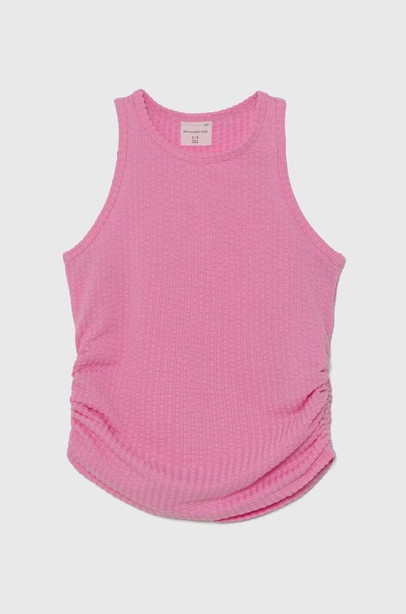Παιδικό top Abercrombie & Fitch με ελαστάν ροζ KI239.4072
