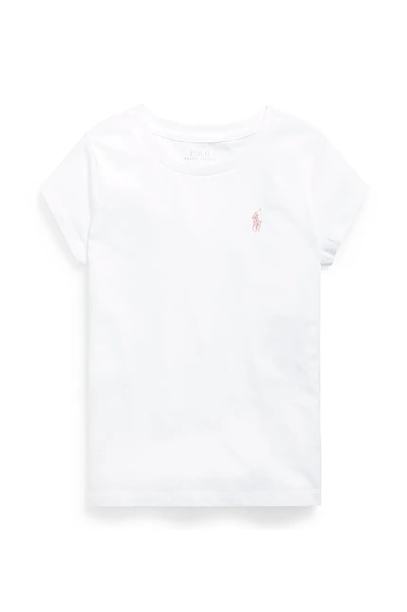Polo Ralph Lauren tricou de bumbac pentru copii 313833549064 alb AW24