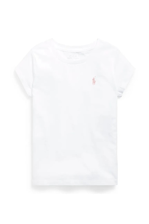 Polo Ralph Lauren tricou de bumbac pentru copii 313833549064 alb AW24