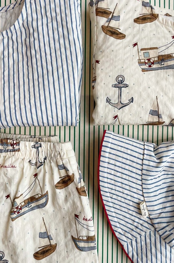 Konges Sløjd t-shirt bawełniany dziecięcy beżowy KS100053
