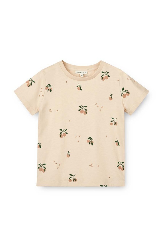 Liewood baba pamut póló Apia Baby Printed Shortsleeve T-shirt pamut rózsaszín LW18826