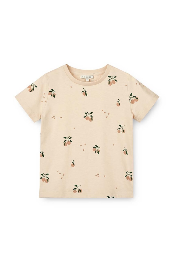 Liewood baba pamut póló Apia Baby Printed Shortsleeve T-shirt pamut rózsaszín LW18826