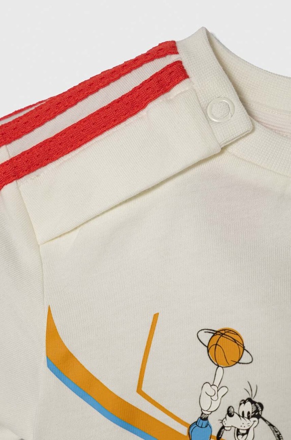 Chłopiec adidas t-shirt bawełniany dziecięcy x Disney IN7280 beżowy