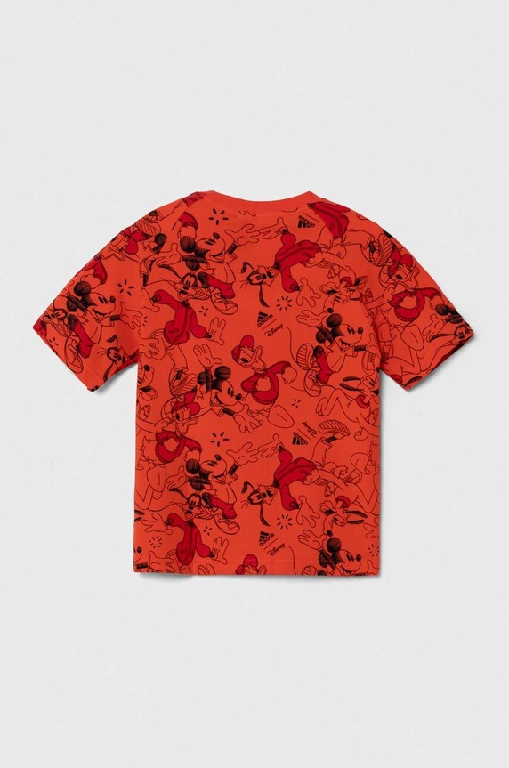 Otroška kratka majica adidas x Disney IN7295 rdeča SS24