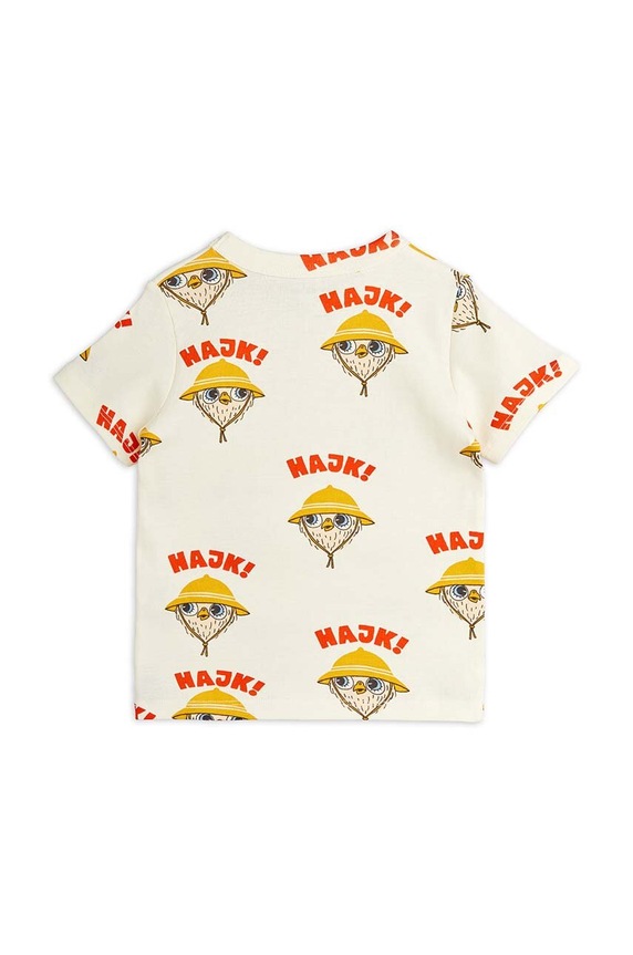 Chłopiec Mini Rodini t-shirt bawełniany dziecięcy Hike 2422017111 biały