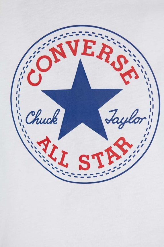 Băieți Converse tricou de bumbac pentru copii 866500 alb