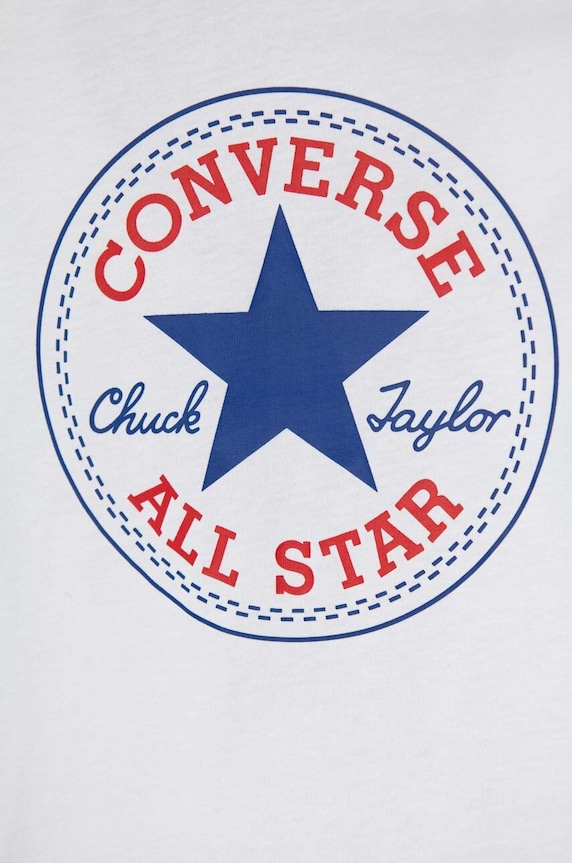 Băieți Converse tricou de bumbac pentru copii 866500 alb