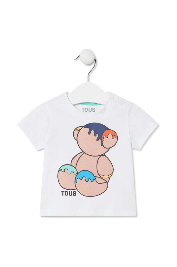 Tous t-shirt bawełniany dziecięcy Casual.2008 biały SS24