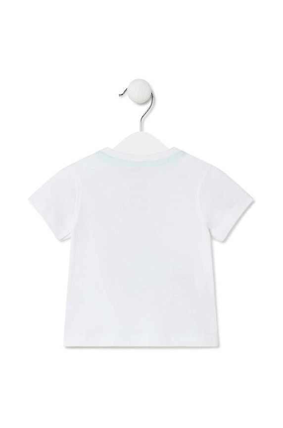 Chłopiec Tous t-shirt bawełniany dziecięcy Casual.2008 biały