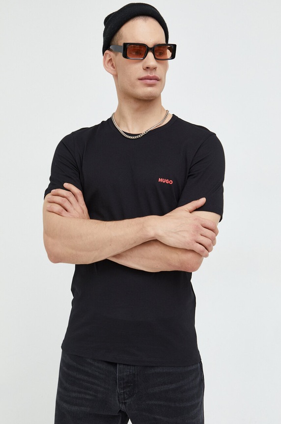 Ruházat HUGO pamut póló 3 db 50493972 fekete
