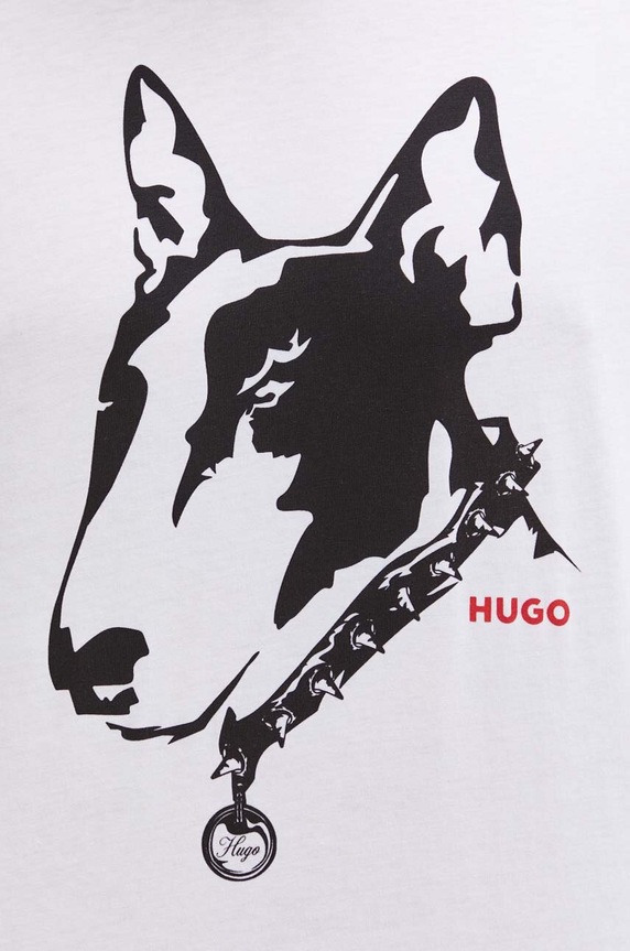 HUGO t-shirt bawełniany 50504916 biały