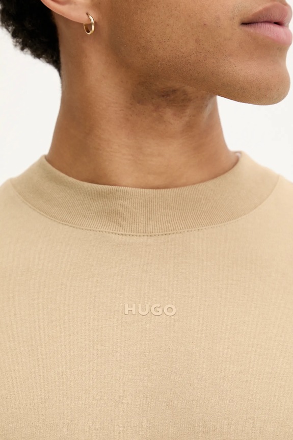 HUGO longsleeve bărbătesc din bumbac Daposo 50511029 verde