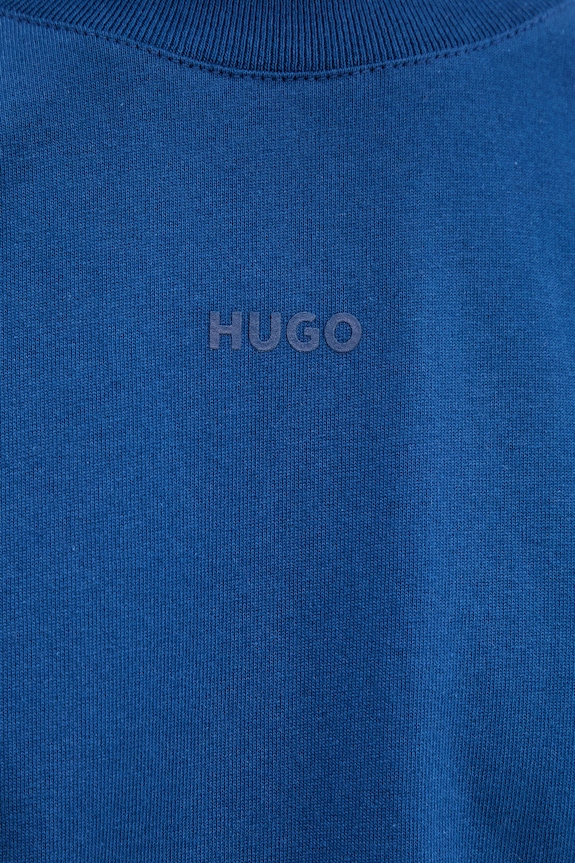 HUGO tričko s dlhým rukávom pánske bavlnené Daposo 50511029 modrá