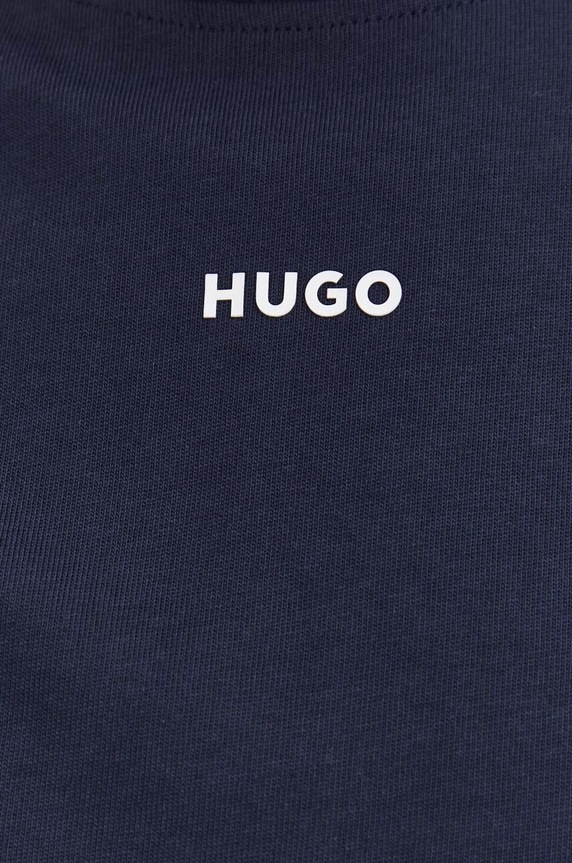 HUGO tričko s dlouhým rukávem pánské bavlněné Daposo 50511029 námořnická modř